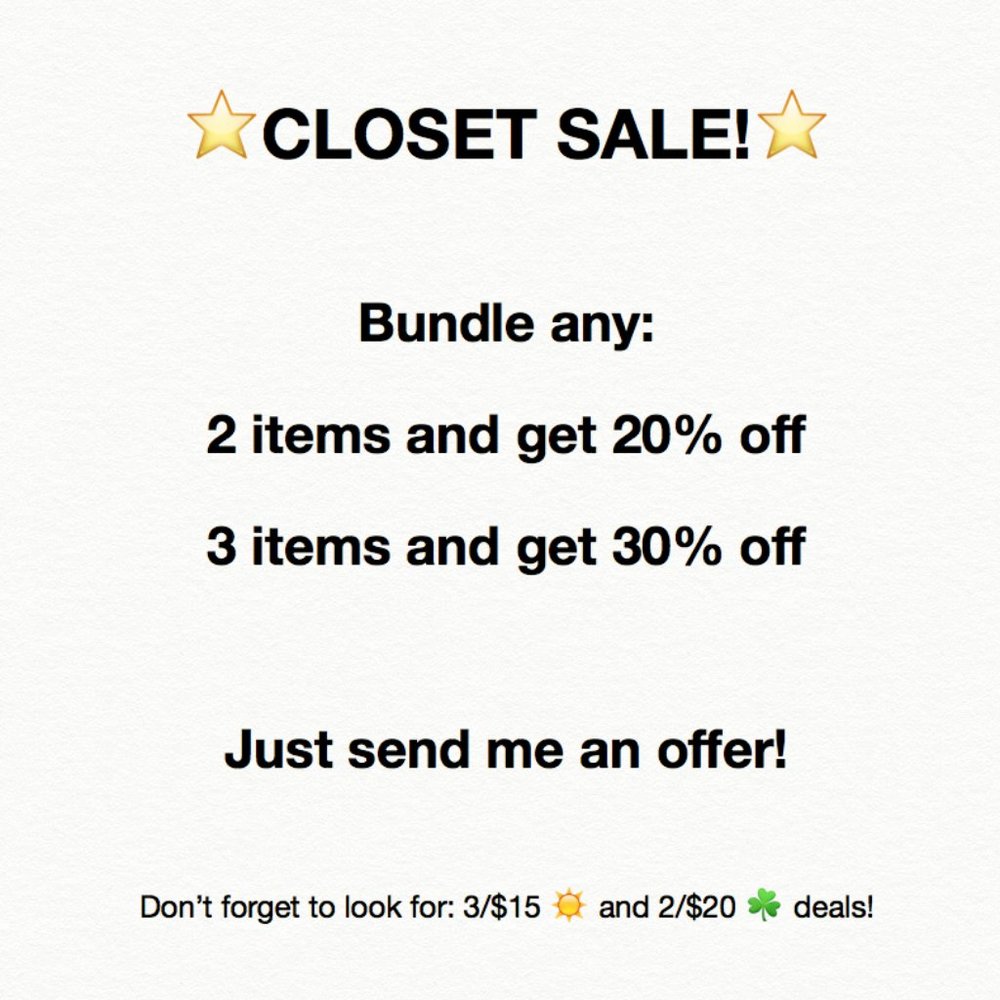 ⭐CLOSET SALE! ⭐